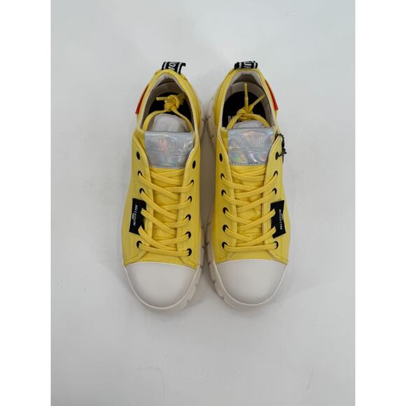 Palladium Revolt Womens Lo TX Yellow Sneakers Platform Lug Lace UP Size 10 New - Picture 4 of 11